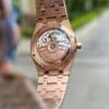 Audemars Piguet Royal Oak 34mm Rose Gold with White Dial - Image 6