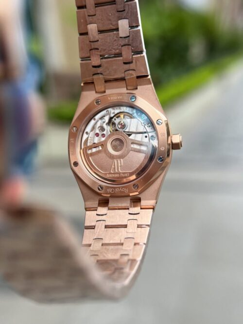 Audemars Piguet Royal Oak 34mm Rose Gold with White Dial - Image 6