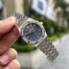 Audemars Piguet Royal Oak 34mm with Blue Dial and Metal Wire Bracelet - Image 3
