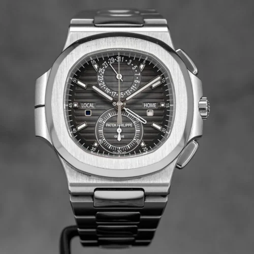 Patek Philippe Nautilus 5990/1A Travel Time Steel Black Dial 