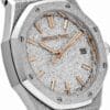 Royal Oak Frosted White Gold Crystal Sand Dial  - Image 3