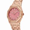 Audemars Piguet Royal Oak Ladies Rose Gold Pink Dial  - Image 3