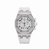  Royal Oak Offshore Stainless Steel White Dial Diamond Bezel