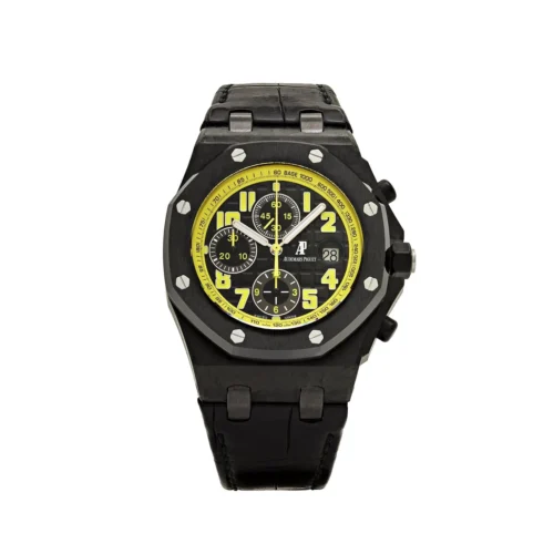 Audemars Piguet Royal Oak Offshore Chronograph Bumble Bee Carbon Black Dial Alligator
