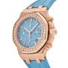 Audemars Piguet Royal Oak Offshore Chronograph Rose Gold Blue Dial Diamond Bezel - Image 2