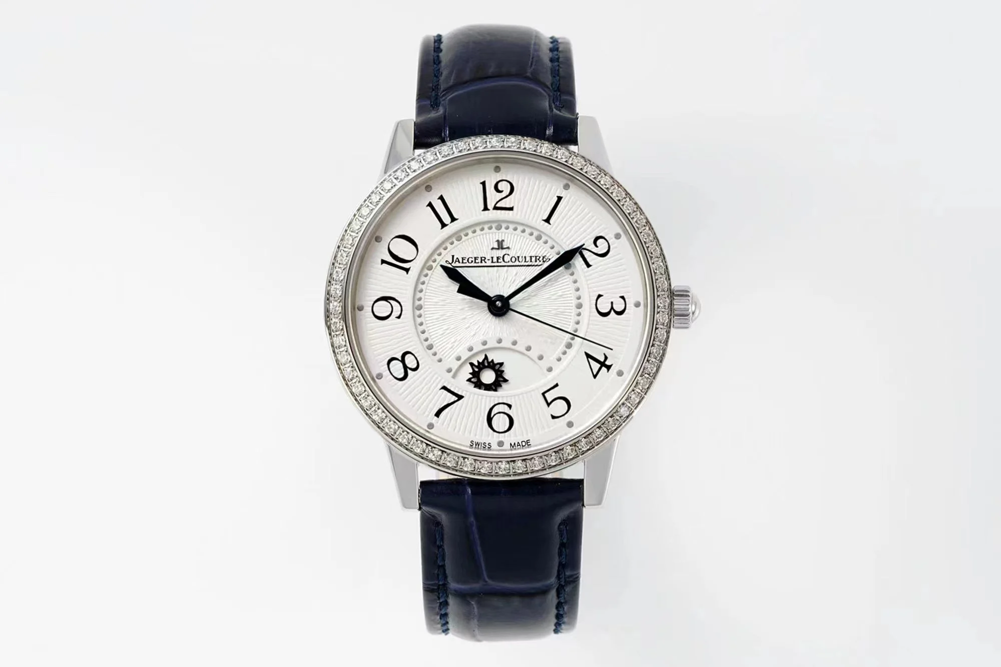 Rendez-Vous 34mm Dia SS/LE White Dial On Blue Leather Strap APSF A898 