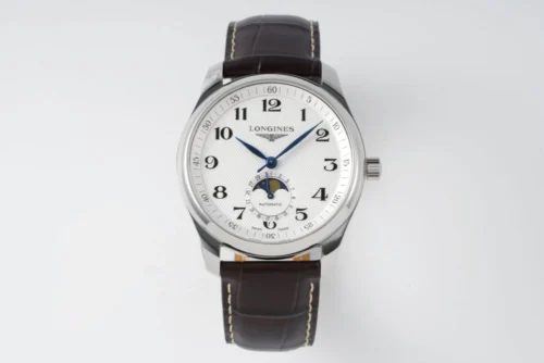 Longines Master Moonphase SS/LE White/Numerals Dial 