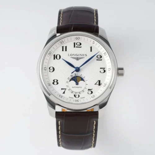 Longines Master Moonphase SS/LE White/Numerals Dial 
