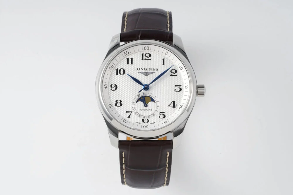Longines Master Moonphase SS/LE White/Numerals Dial 