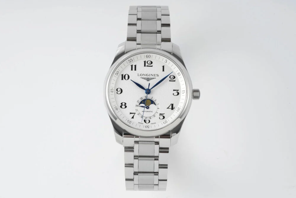 Longines Master Moonphase SS/SS White/Numerals Dial 