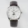 Longines Master Moonphase SS/LE White/Diamond Dial