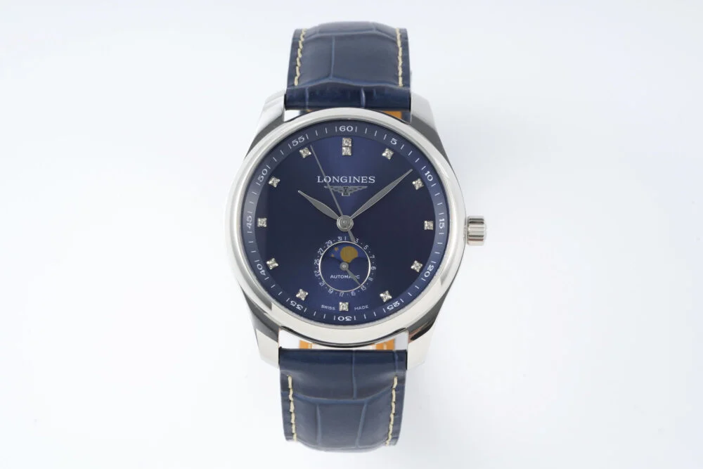 Longines Master Moonphase SS/LE Blue/Diamond Dial 