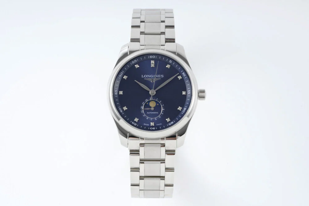 Longines Master Moonphase SS/SS Blue/Diamond Dial APS  