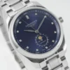 Longines Master Moonphase SS/SS Blue/Diamond Dial APS   - Image 3