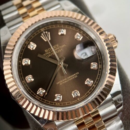 Rolex DateJust Chocolate Dial Gold Wrapped GM Factory 41mm - Image 2