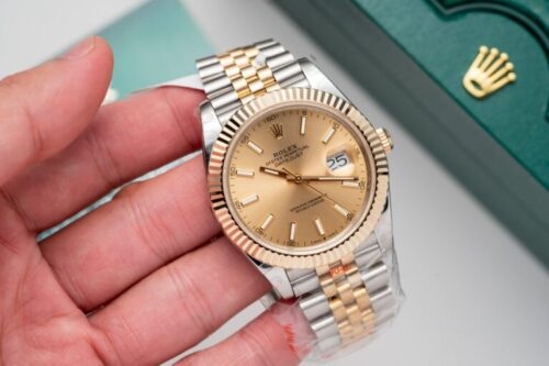 Rolex DateJust Jubilee Strap Gold Wrapped GM Factory 41mm - Image 4