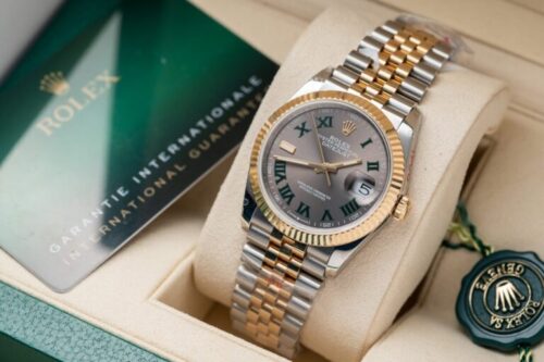 Rolex DateJust Dial Wimbledon Gold Wrapped GM Factory 36mm