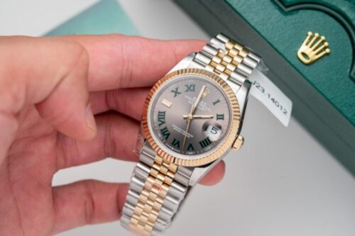 Rolex DateJust Dial Wimbledon Gold Wrapped GM Factory 36mm - Image 2