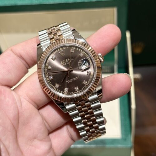 Rolex DateJust Chocolate Dial EW Factory 41mm - Image 4