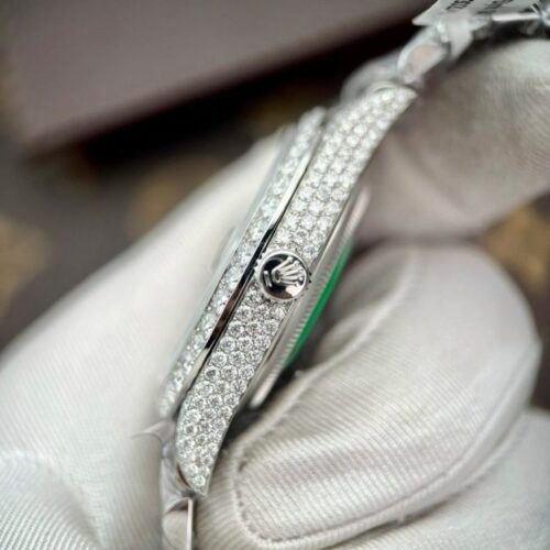 Rolex DateJust Custom Full Diamonds Moissanite 41mm - Image 4