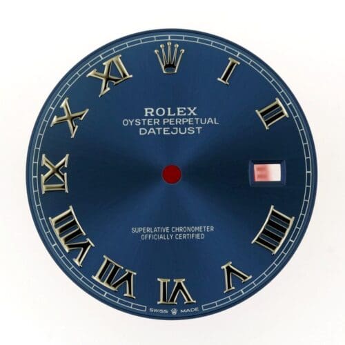 DateJust 41 126334 Clean Factory Blue Dial with Roman Markers