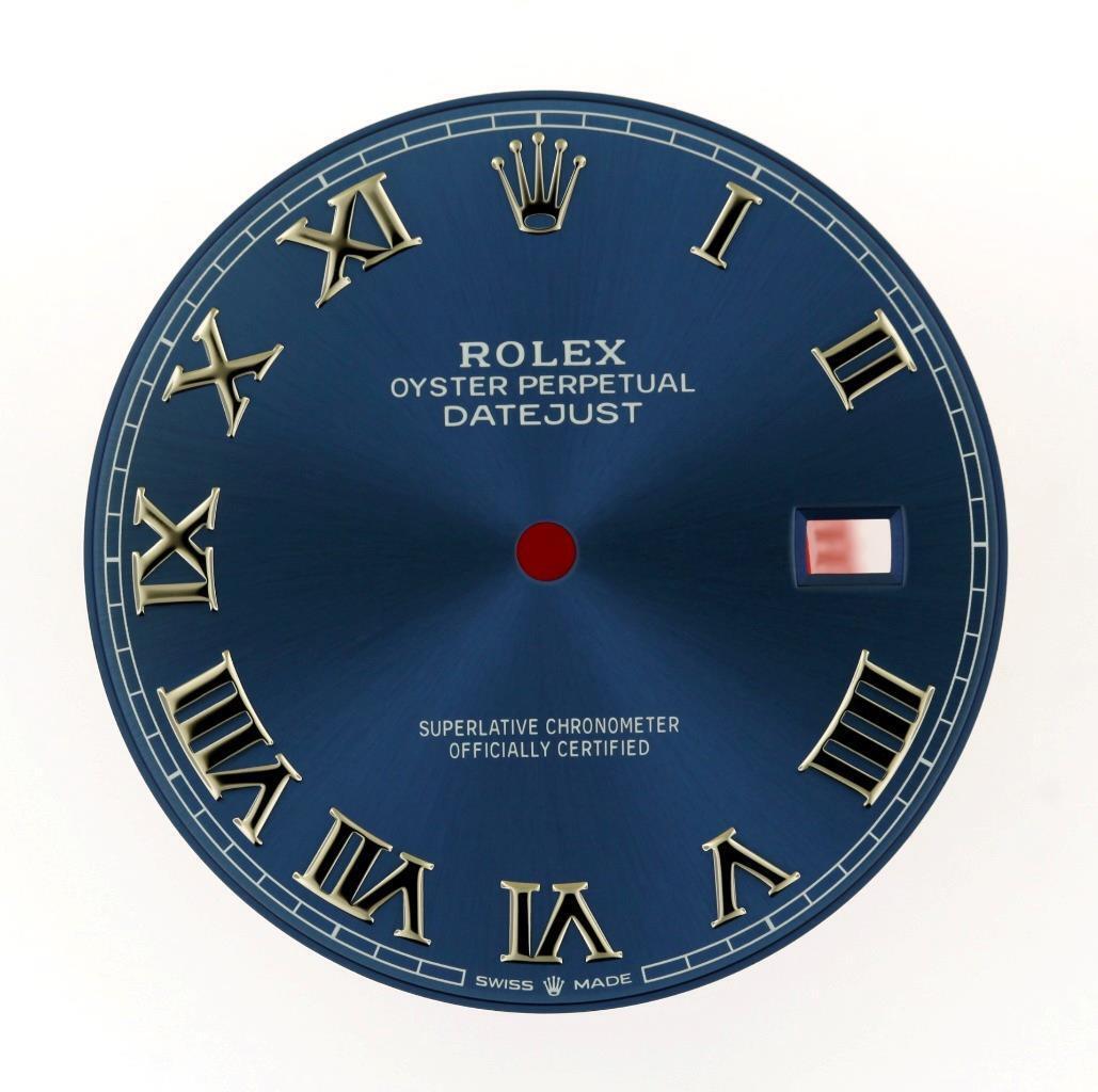DateJust 41 126334 Clean Factory Blue Dial with Roman Markers