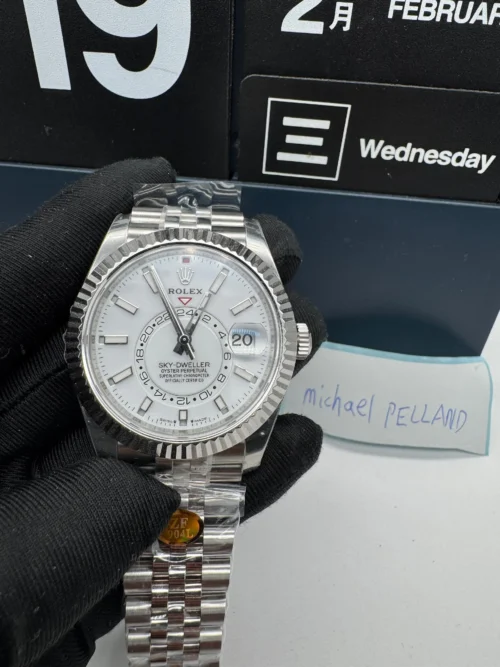 Sky-Dweller White Dial Jubilee Bracelet 326934 super clone - Image 8