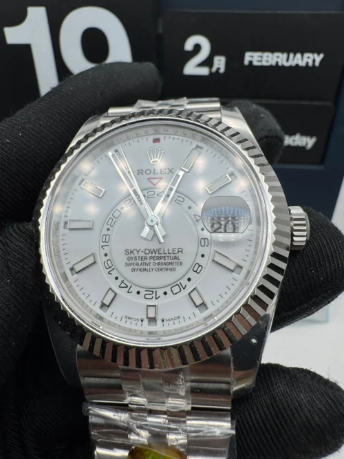 Sky-Dweller White Dial Jubilee Bracelet 326934 super clone - Image 2