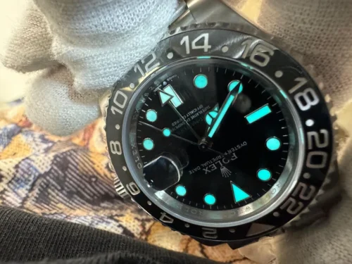Rolex GMT-Master II 40mm Black Dial Black Bezel Oyster Bruce Wayne Super Clone - Image 8