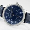 Rendez-Vous 34mm SS/LE Blue Dial on Blue Leather Strap - Image 5