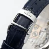 Rendez-Vous 34mm SS/LE Blue Dial on Blue Leather Strap - Image 7