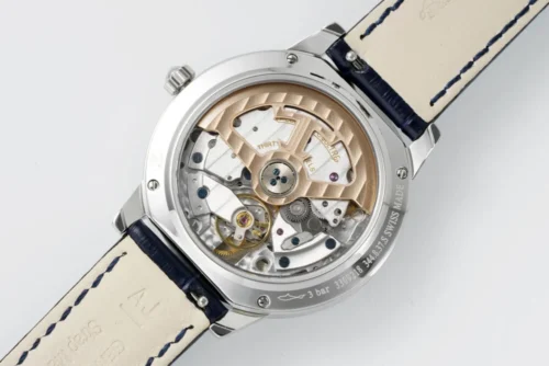 Rendez-Vous 34mm SS/LE Blue Dial on Blue Leather Strap - Image 6