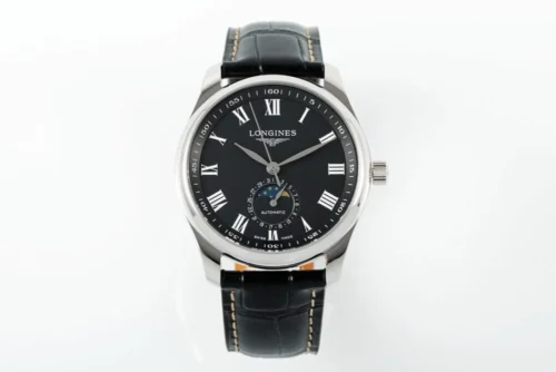 Longines – Master Moonphase SS/LE Blk/Rmn 