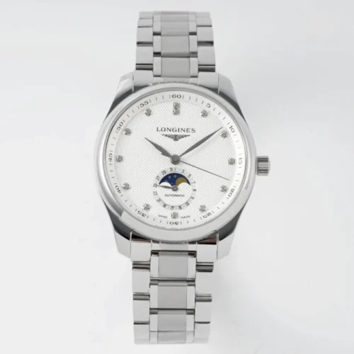 Longines – Master Moonphase SS/SS White/Diam Dial