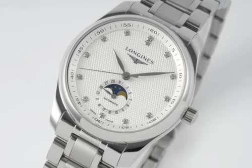Longines – Master Moonphase SS/SS White/Diam Dial  - Image 3