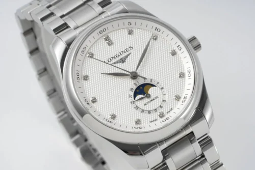 Longines – Master Moonphase SS/SS White/Diam Dial  - Image 4