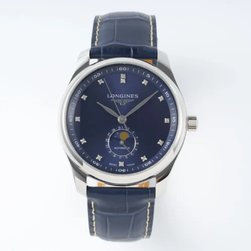 Longines – Master Moonphase SS/LE Blue/Diam Dial