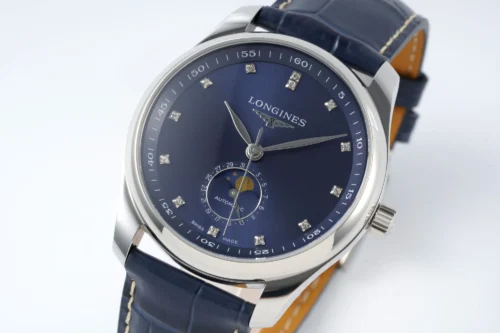Longines – Master Moonphase SS/LE Blue/Diam Dial  - Image 3