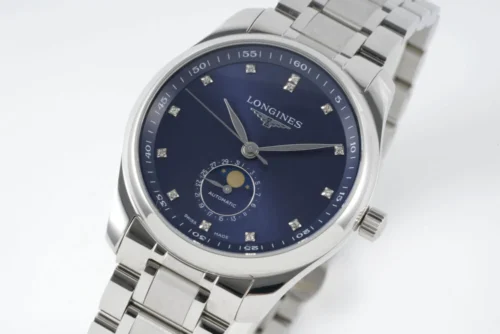 Longines – Master Moonphase SS/SS Blue/Diamond Dial  - Image 3