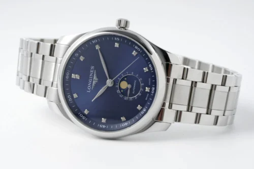 Longines – Master Moonphase SS/SS Blue/Diamond Dial  - Image 5