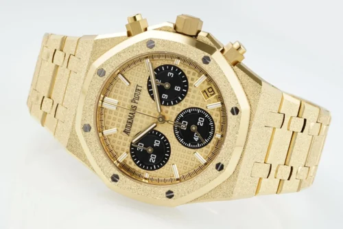 Royal Oak Chrono 26240BA Frosted 41mm YG/YG Gold/Blk Dial  - Image 5