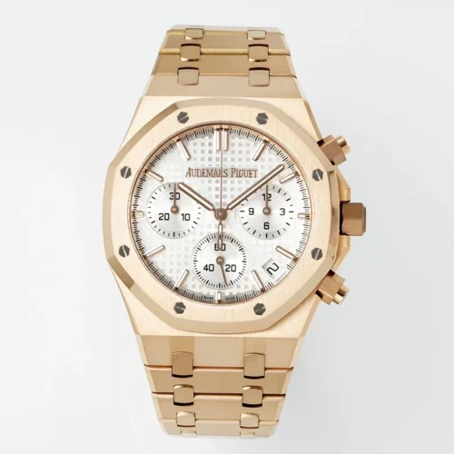 Royal Oak Chrono 26240 RG APSF White/RG Dial on RG Bracelet 