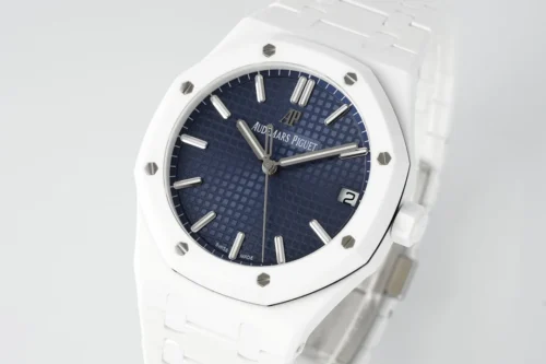 Royal Oak 41mm 15500 White Ceramic/Cer Blue Dial - Image 3