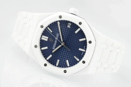 Royal Oak 41mm 15500 White Ceramic/Cer Blue Dial - Image 5
