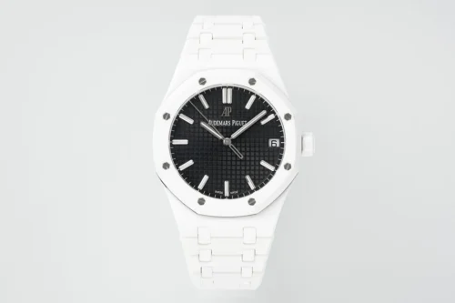 Royal Oak 41mm 15500 White Ceramic/Cer Black Dial