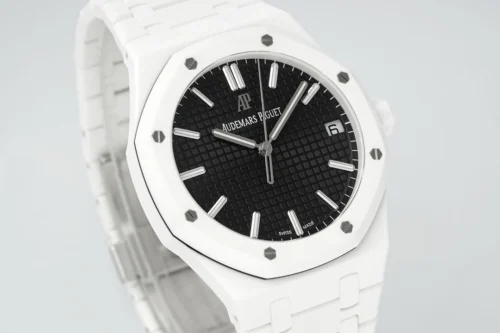 Royal Oak 41mm 15500 White Ceramic/Cer Black Dial - Image 2