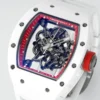 Richard Mille RM055 APSF Red Cer/RU Skeleton Dial On White Rubber Strap - Image 2