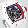 Richard Mille RM055 APSF Red Cer/RU Skeleton Dial On White Rubber Strap - Image 3