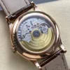 Patek Philippe Annual Calendar Rose Gold; Silvered Dial; Croc Band Super Clone - Image 8