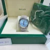 Rolex Day-Date 128236 Dial Ice Blue Weight 175gram QF Factory 40mm Super Clone - Image 11